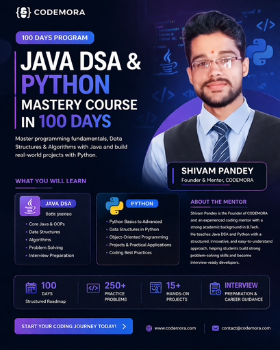 CodeMora 100 Days Mastery Course